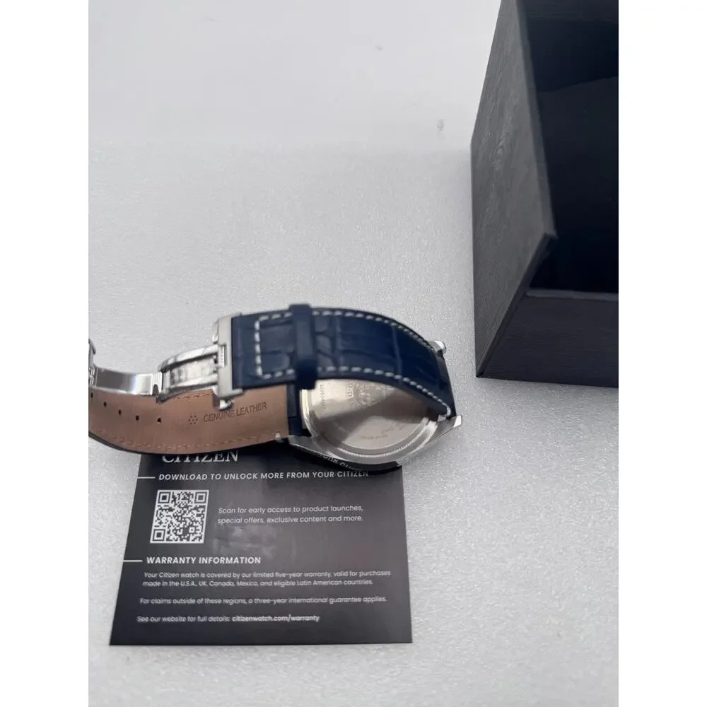 NEW Citizen NAVY CB5918-02L Atomic Time Eco-Drive Perpetual Calendar Men's Watch